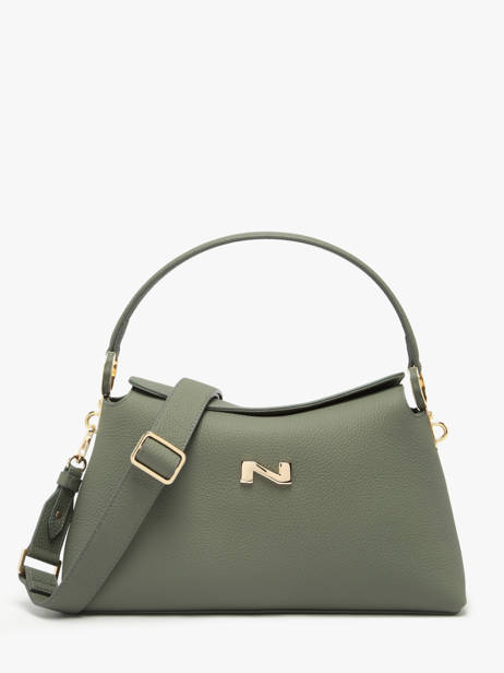 Leather Freesia Shoulder Bag Nathan baume Green eden 4