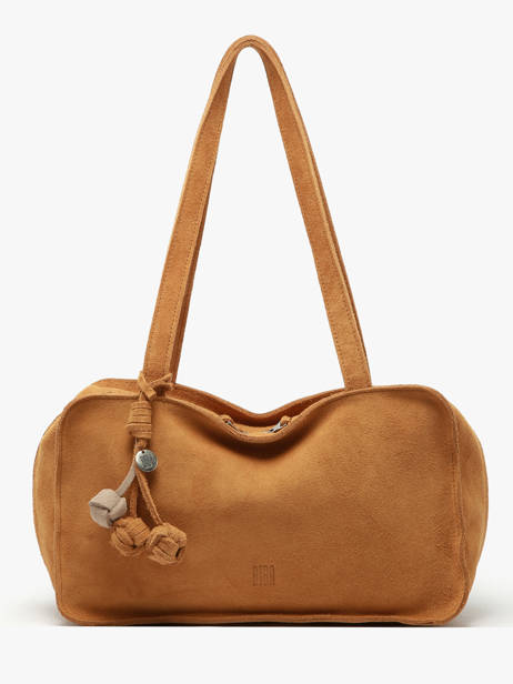 Shoulder Bag Leather Biba Brown leather BLI1L