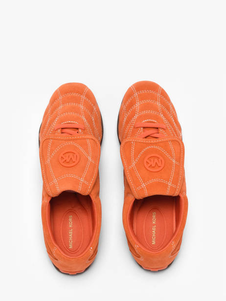 Sneakers In Leather Michael kors Orange women YFS1S835 other view 3