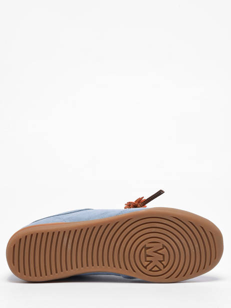 Sneakers In Leather Michael kors Blue women OFS2S264 other view 4