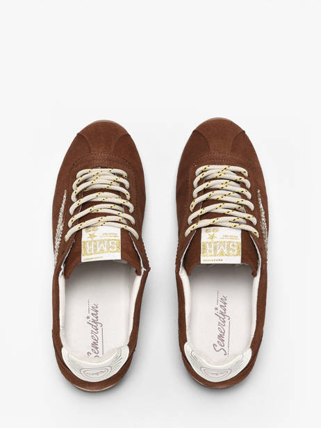 Sneakers Cassie In Leather Semerdjian Brown women CASSI475 other view 3
