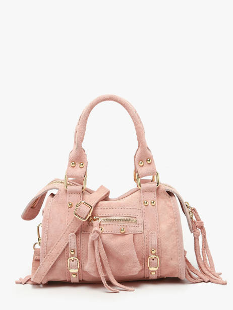 Sac Bandoulière Velvet Cuir Milano Rose velvet VE24092O