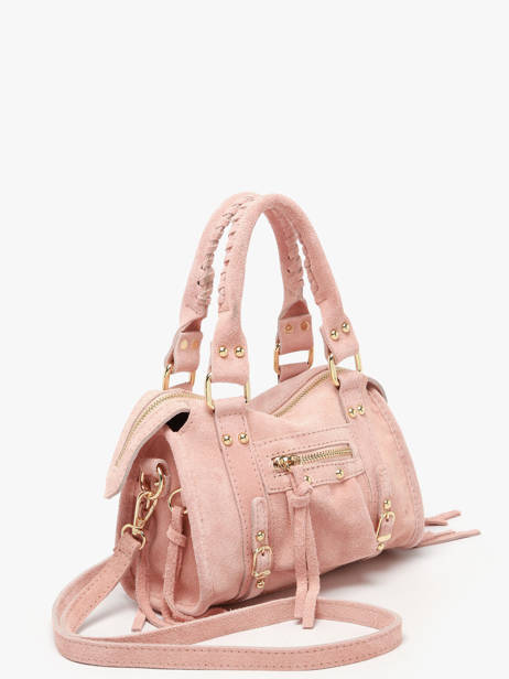 Sac Bandoulière Velvet Cuir Milano Rose velvet VE24092O vue secondaire 2
