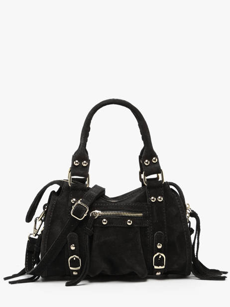Sac Bandoulière Velvet Cuir Milano Noir velvet VE24093O