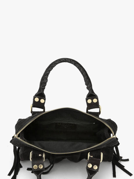 Sac Bandoulière Velvet Cuir Milano Noir velvet VE24093O vue secondaire 3