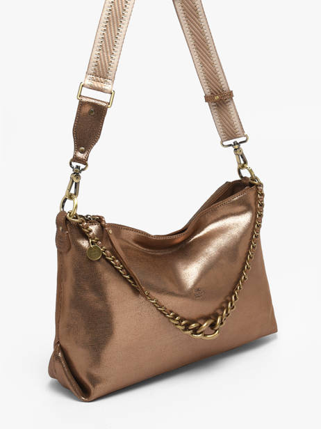 Shoulder Bag Vintage Leather Mila louise Brown vintage 3822RX other view 2