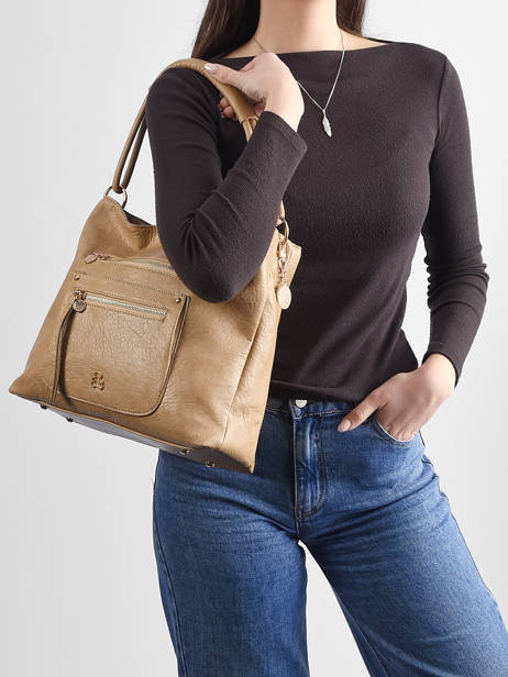 Sac Porté épaule Bride Lulu castagnette Beige bride ALEXI vue secondaire 1