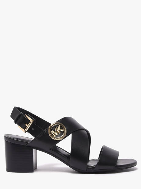 Heeled Sandals In Leather Michael kors Black women EMS1L001