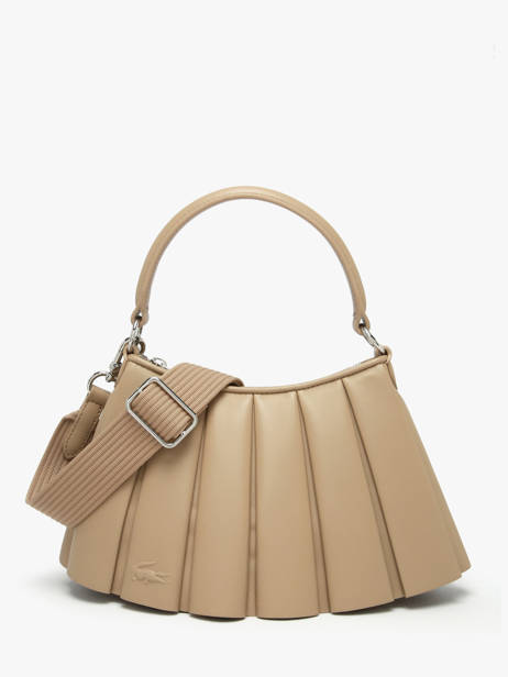 Sac Porté épaule Lenglen Cuir Lacoste Beige lenglen NU5011DP