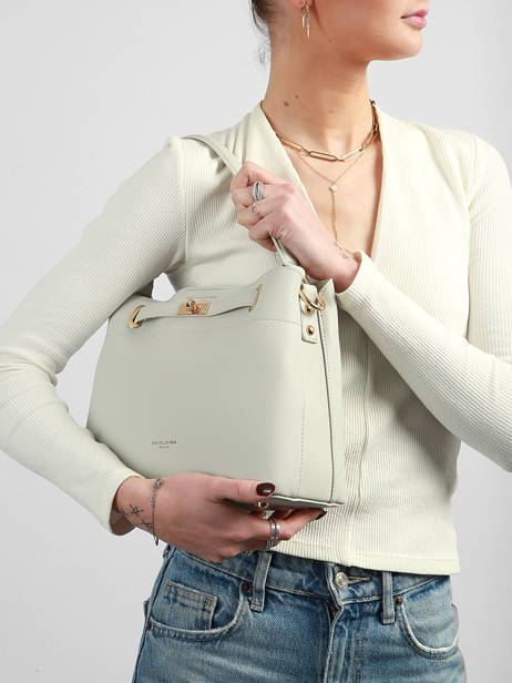 Sac Porté épaule Saffiano David jones Bleu saffiano CM6829 vue secondaire 1