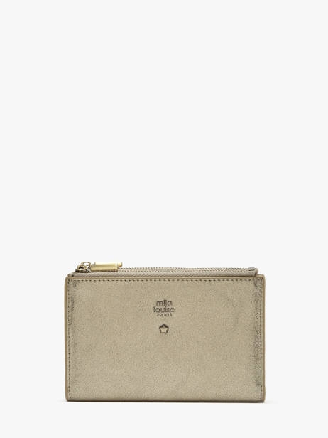 Wallet Leather Mila louise Beige vintage 3576XC
