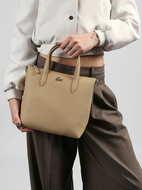 Satchel Anna Lacoste Beige anna NF5126AA other view 1