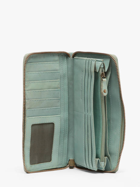 Wallet Heritage Leather Biba Blue heritage BT10 other view 1