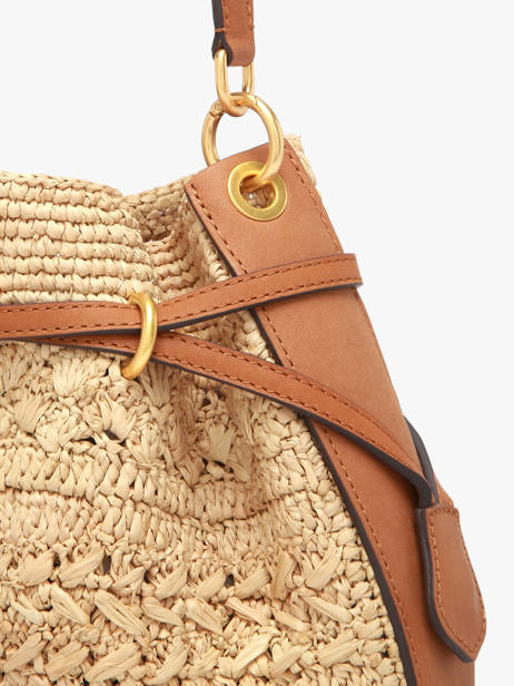 Leather And Raffia Le Mini Romy Crossbody Bag Gerard darel Beige raphia E454 other view 3