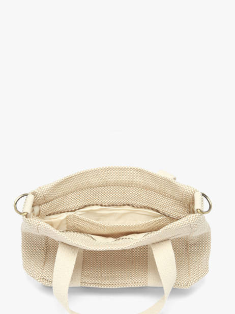 Sac à Main Tressage Coton Hindbag Beige tressage TS vue secondaire 3