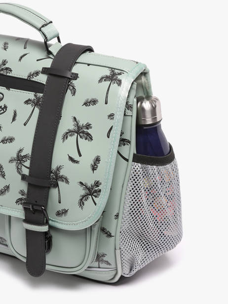 Cartable 2 Compartiments Cameleon Vert vintage north PBVWCA38 vue secondaire 5