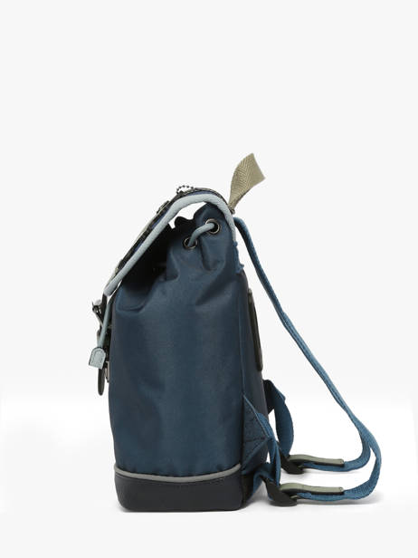 1 Compartment Backpack Cameleon Blue vintage urban PBVBSD25 other view 2