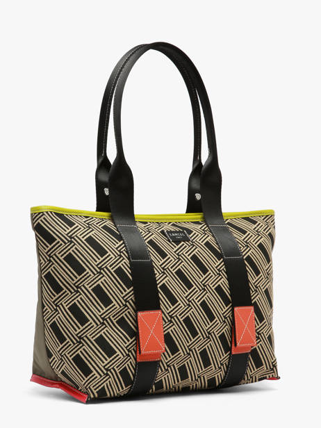 Sac Cabas Zippé M Mistral Rollable Nylon Et Cuir Lancel Multicolore mistral A13997 vue secondaire 1