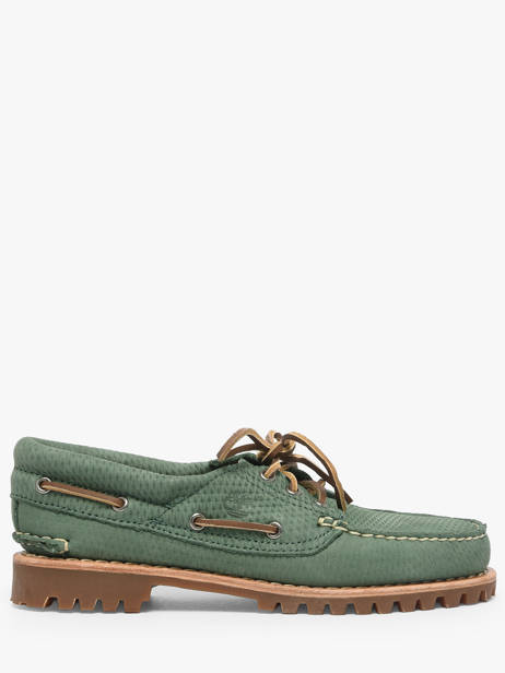 Boat Shoes In Leather Timberland Green women 2GNVES71