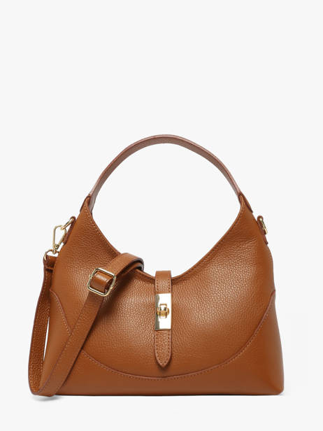 Sac Bandoulière Caviar Cuir Milano Marron caviar CA26022