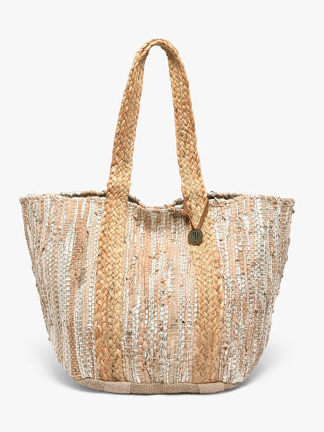 Sac Porté épaule Estival Jute Le voyage en panier Multicolore estival PM937