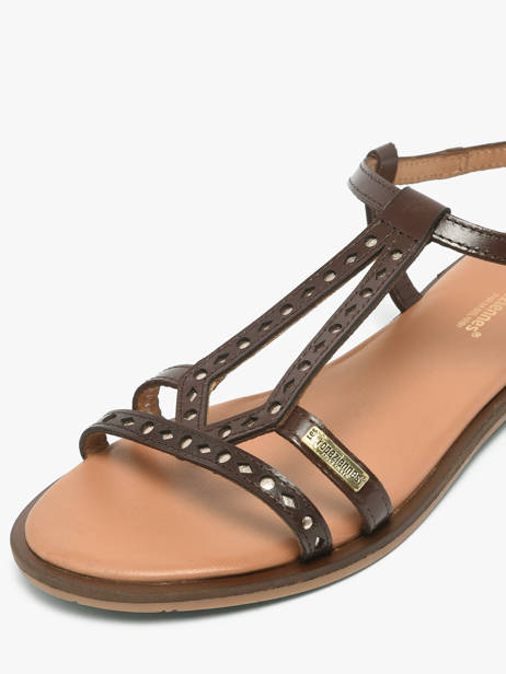 Nu-pieds En Cuir Les tropeziennes Marron women HELECTRA vue secondaire 2