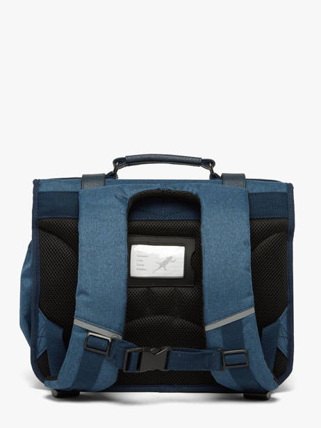 Cartable 2 Compartiments Cameleon Bleu vintage color CA146Q vue secondaire 5