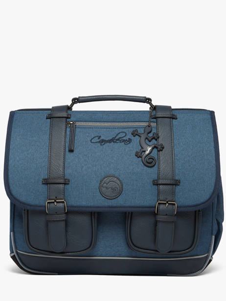 Cartable 3 Compartiments Cameleon Bleu vintage color VIC-CA41