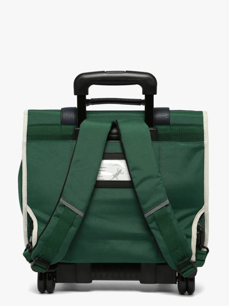 Cartable à Roulettes 2 Compartiments Cameleon Vert vintage urban CR38 vue secondaire 5