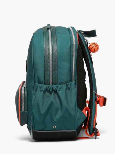 Sac à Dos 2 Compartiments Cameleon Orange vintage urban SO40 vue secondaire 3