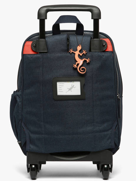 Sac A Dos à Roulettes 2 Compartiments Cameleon Orange vintage urban SR40 vue secondaire 6