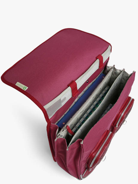 Cartable à Roulettes 3 Compartiments Cameleon Violet vintage fantasy CR41 vue secondaire 4