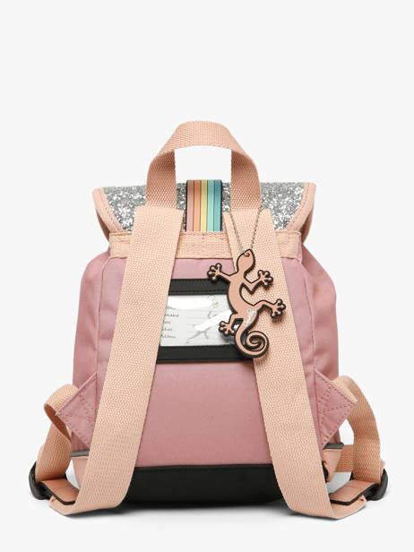 Sac à Dos 1 Compartiment Cameleon Rose vintage fantasy SD25 vue secondaire 5