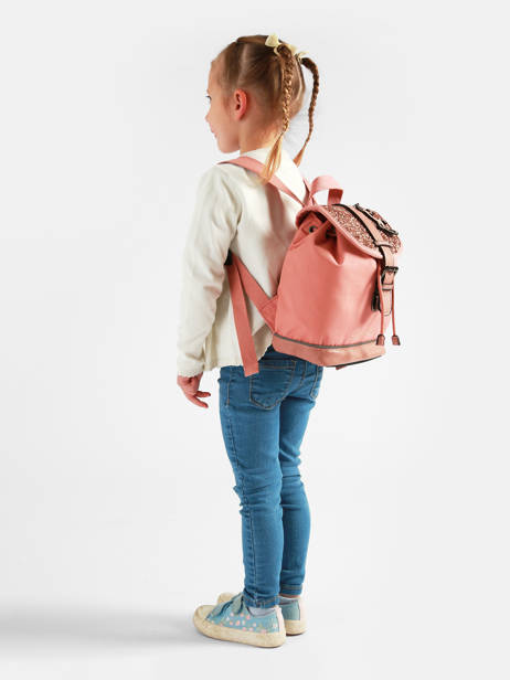 Sac à Dos 1 Compartiment Cameleon Rose vintage fantasy SD25 vue secondaire 1