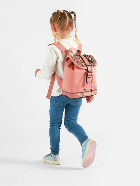 Sac à Dos 1 Compartiment Cameleon Rose vintage fantasy SD25 vue secondaire 2