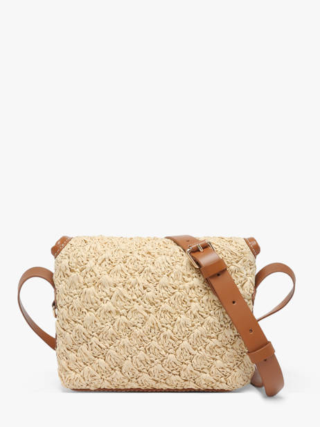 Sac Bandoulière Loulou S Raphia Et Cuir Paul marius Beige raphia LOULSRAP vue secondaire 4