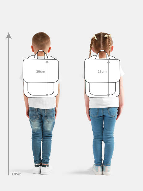 Sac à Dos 1 Compartiment Trixie Violet animals 94 vue secondaire 1