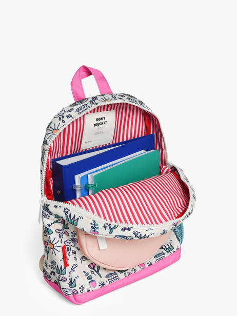 Sac à Dos Hello hossy Blanc cool kids PO25 vue secondaire 3
