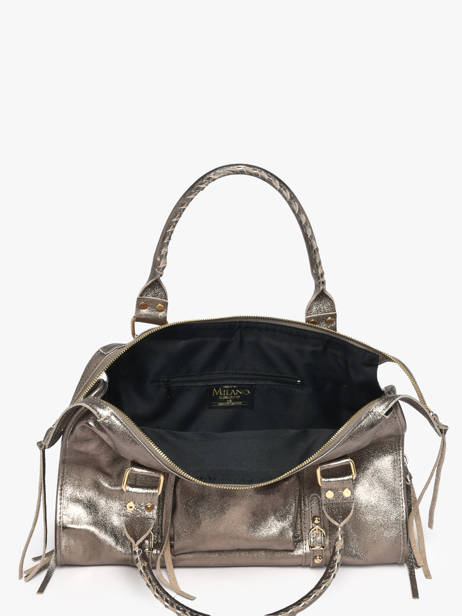 Sac Porté épaule A4 Nine Cuir Milano Argent nine NI24095O vue secondaire 2