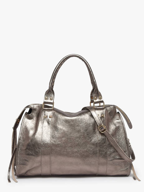 Sac Porté épaule A4 Nine Cuir Milano Argent nine NI24095O vue secondaire 3