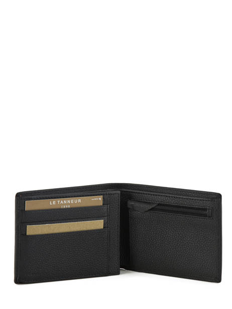 Portefeuille Horizontal ZippÃ© Charles Cuir Le tanneur Noir charles TCHA3310 vue secondaire 3