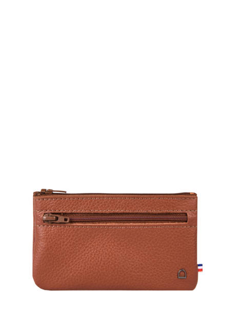 Porte-monnaie Madras Cuir Etrier Marron madras EMAD612