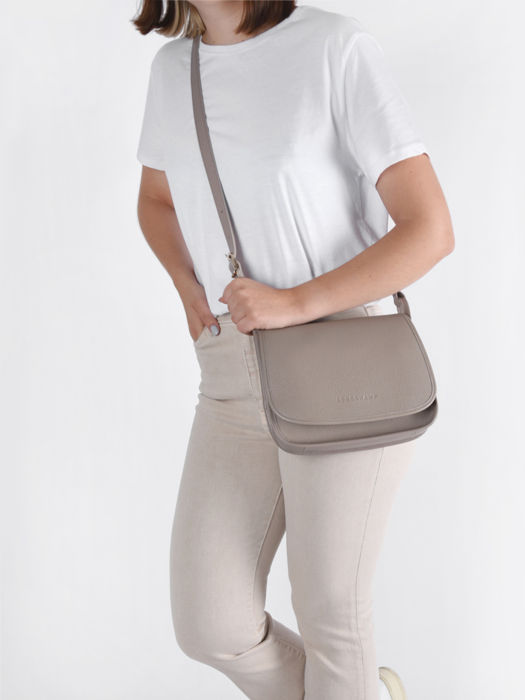 Longchamp Le foulonné Sacs porté travers Gris