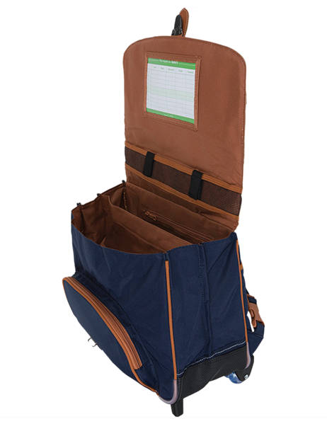 Cartable Ã  Roulettes 2 Compartiments Tann's Vert les fantaisies g 42127 vue secondaire 1