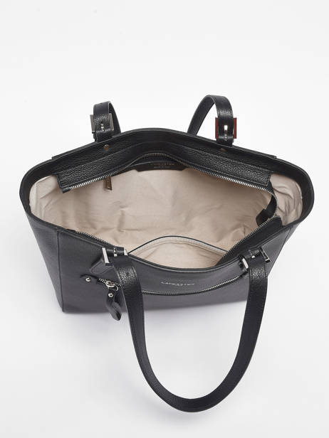 Sac BandouliÃ¨re Firenze Cuir Lancaster Noir firenze 4 vue secondaire 2