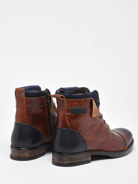 Bottines Yedos En Cuir Redskins Marron men YEDOS vue secondaire 3