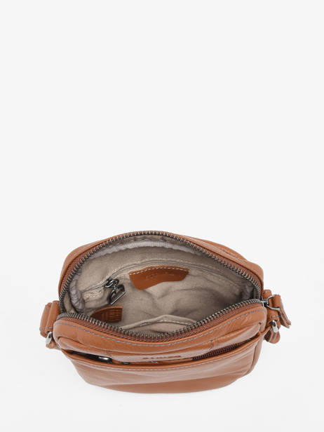 Sac BandouliÃ¨re S FoulonnÃ© Cuir Etrier Marron foulonne EFOU729S vue secondaire 2