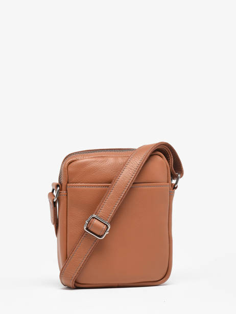 Sac BandouliÃ¨re S FoulonnÃ© Cuir Etrier Marron foulonne EFOU729S vue secondaire 3