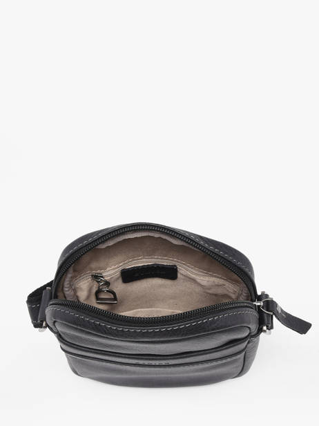 Sac BandouliÃ¨re Spider Cuir Etrier Noir spider ESPI704S vue secondaire 3