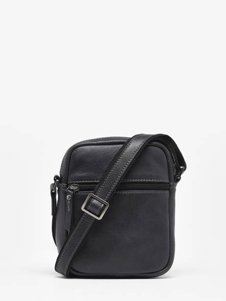 Sac BandouliÃ¨re Spider Cuir Etrier Noir spider ESPI704S vue secondaire 4